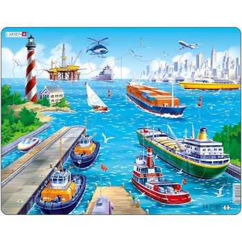 Puzzle Port, 35 Piese, Larsen Puzzle Port, 35 Piese, Larsen