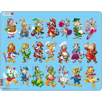 Puzzle Animale, 21 Piese, Larsen Puzzle Animale, 21 Piese, Larsen
