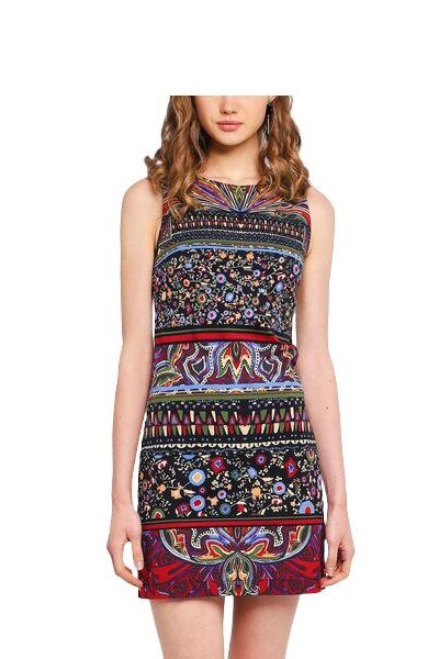 Rochie Dama, Desigual-Gracia, Multicolor, 44