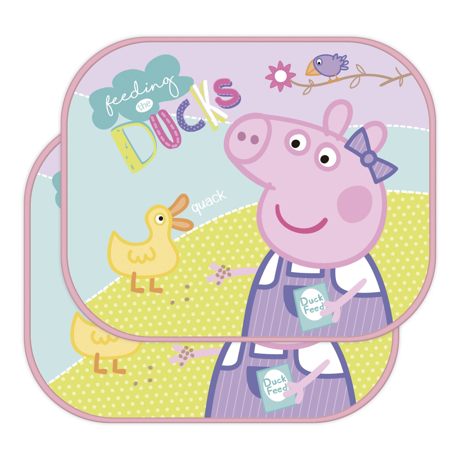 Set 2 bucati parasolar Peppa Pig 45x36 cm Multicolor