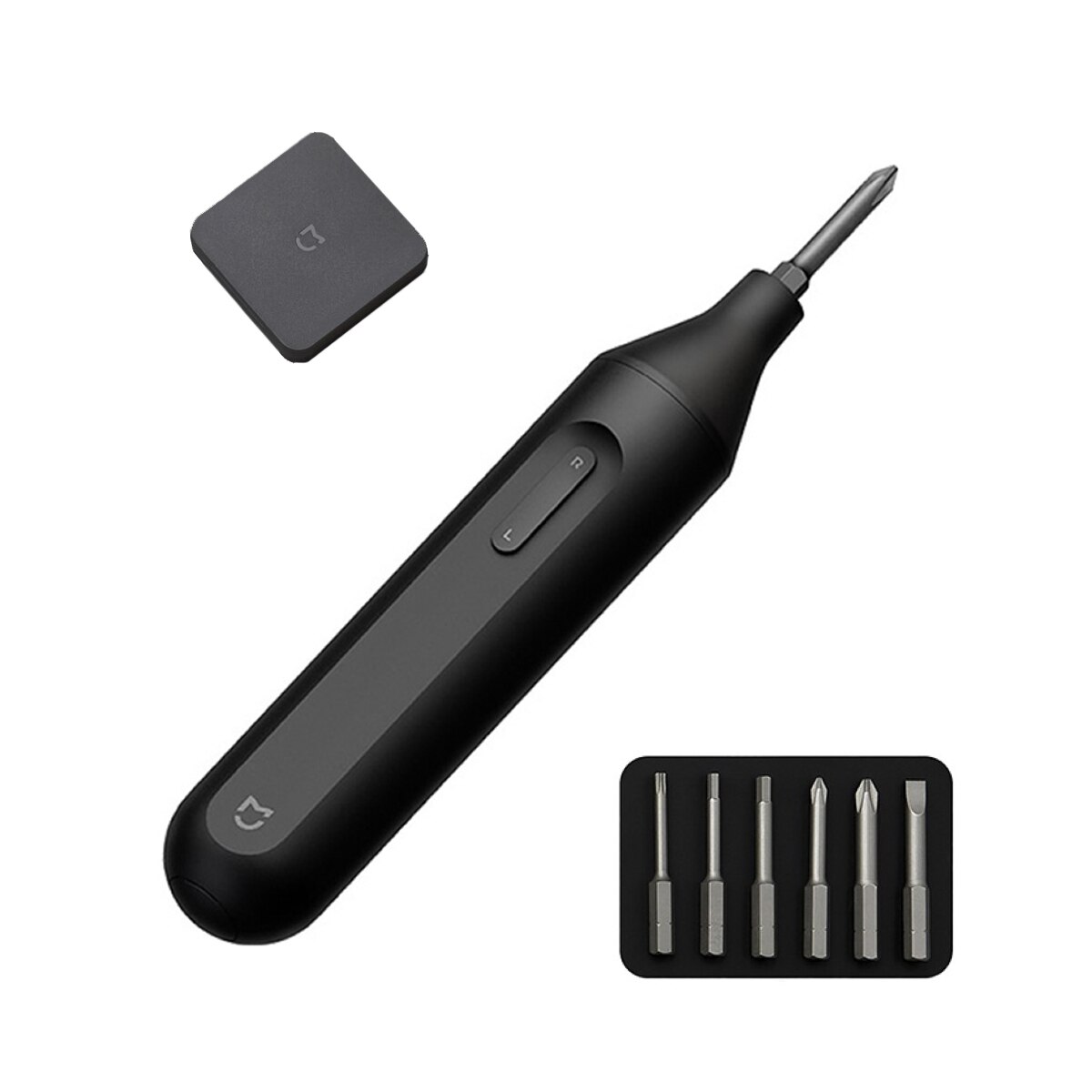 Kit surubelnita electrica cu varfuri interschimbabile Xiaomi Mijia, 6 buc, Negru