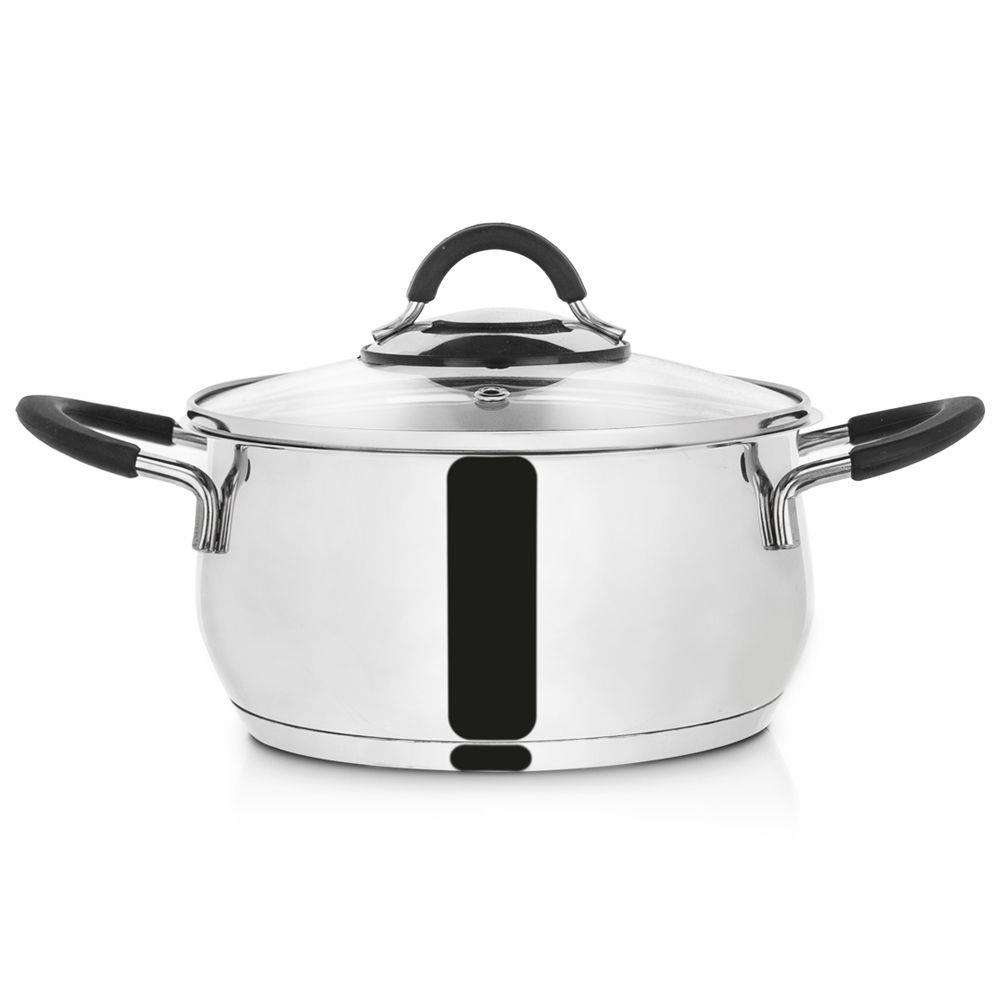 Oala Dalie, Orion, Inox 18/10, Capac, 2.6 L, 18 cm, Argintiu