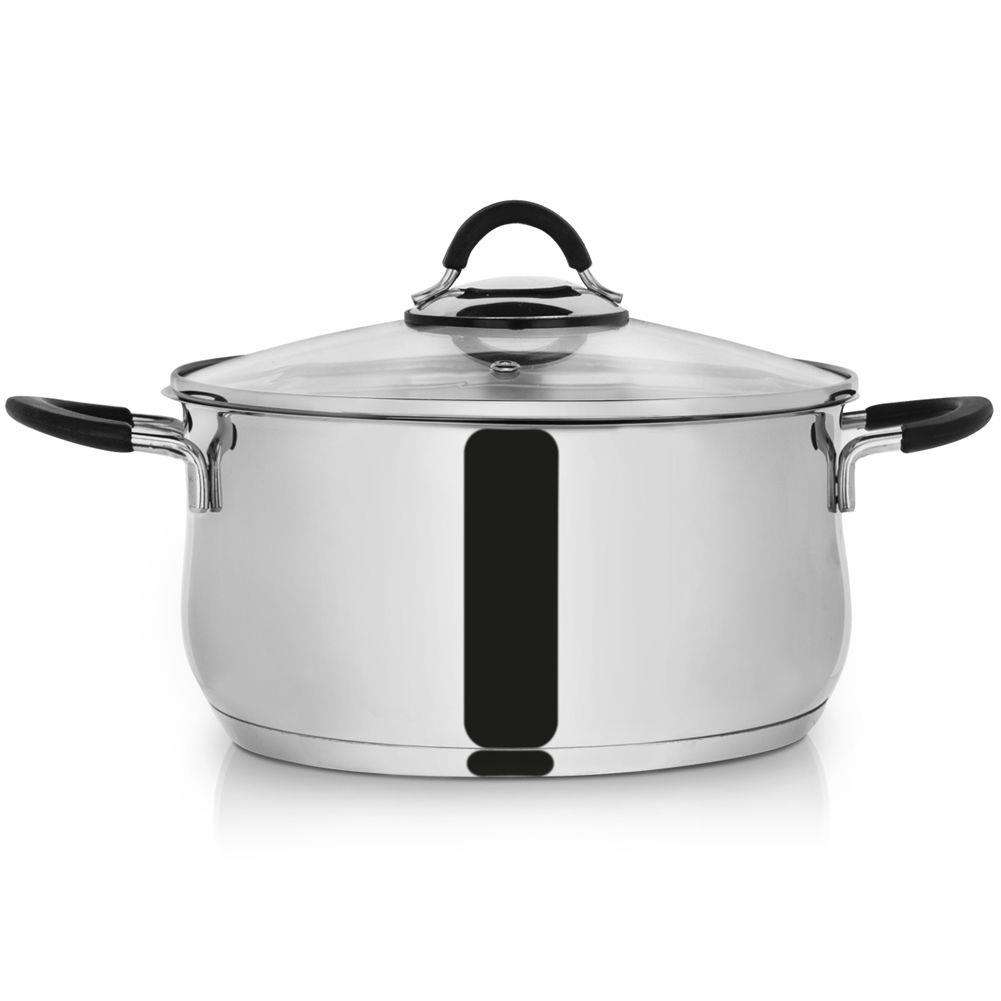 Oala Dalie, Orion, Inox 18/10, Capac, 5.3 L, 24 cm, Argintiu