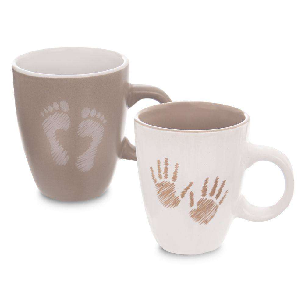 Set 2 cani Hand, Orion, Ceramica, Multicolor, 140 ml