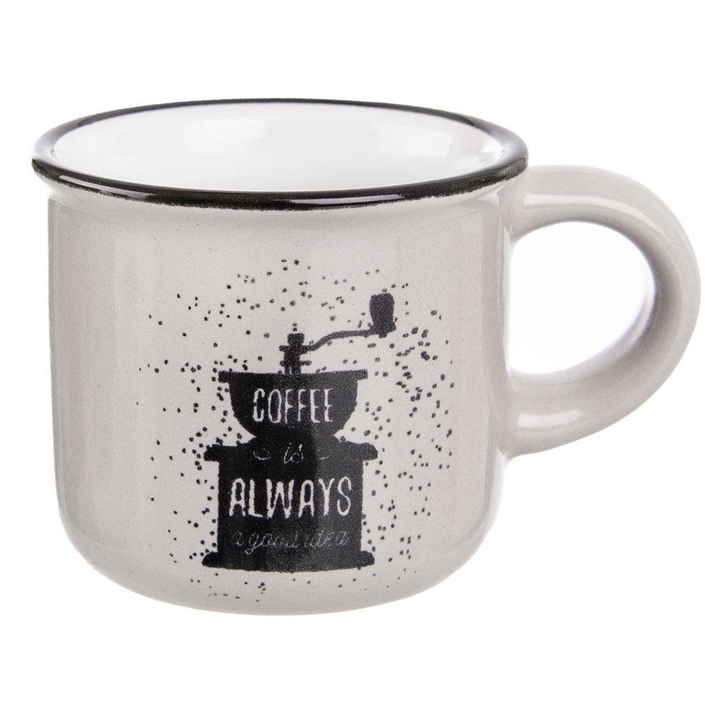 Cana Espresso, Orion, Ceramica, Alb, 90 ml