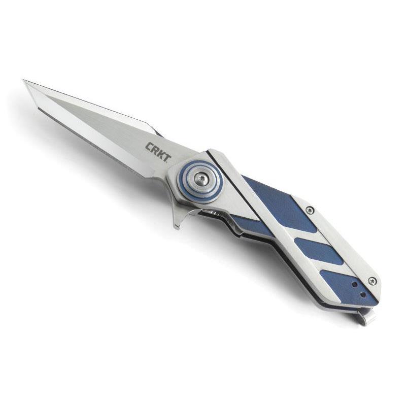 Briceag CRKT, Deviation, Otel/Inox, 11.5 cm, Argintiu/Albastru