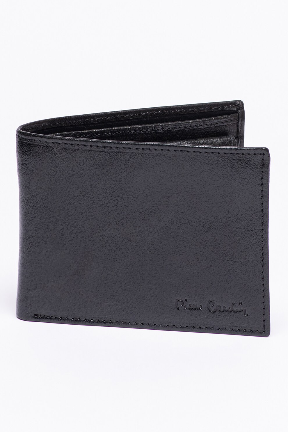 Pierre Cardin, Portofel uni de piele, Negru