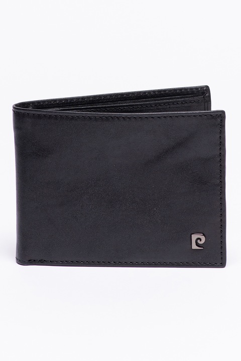 Pierre Cardin, Portofel pliabil de piele, Negru