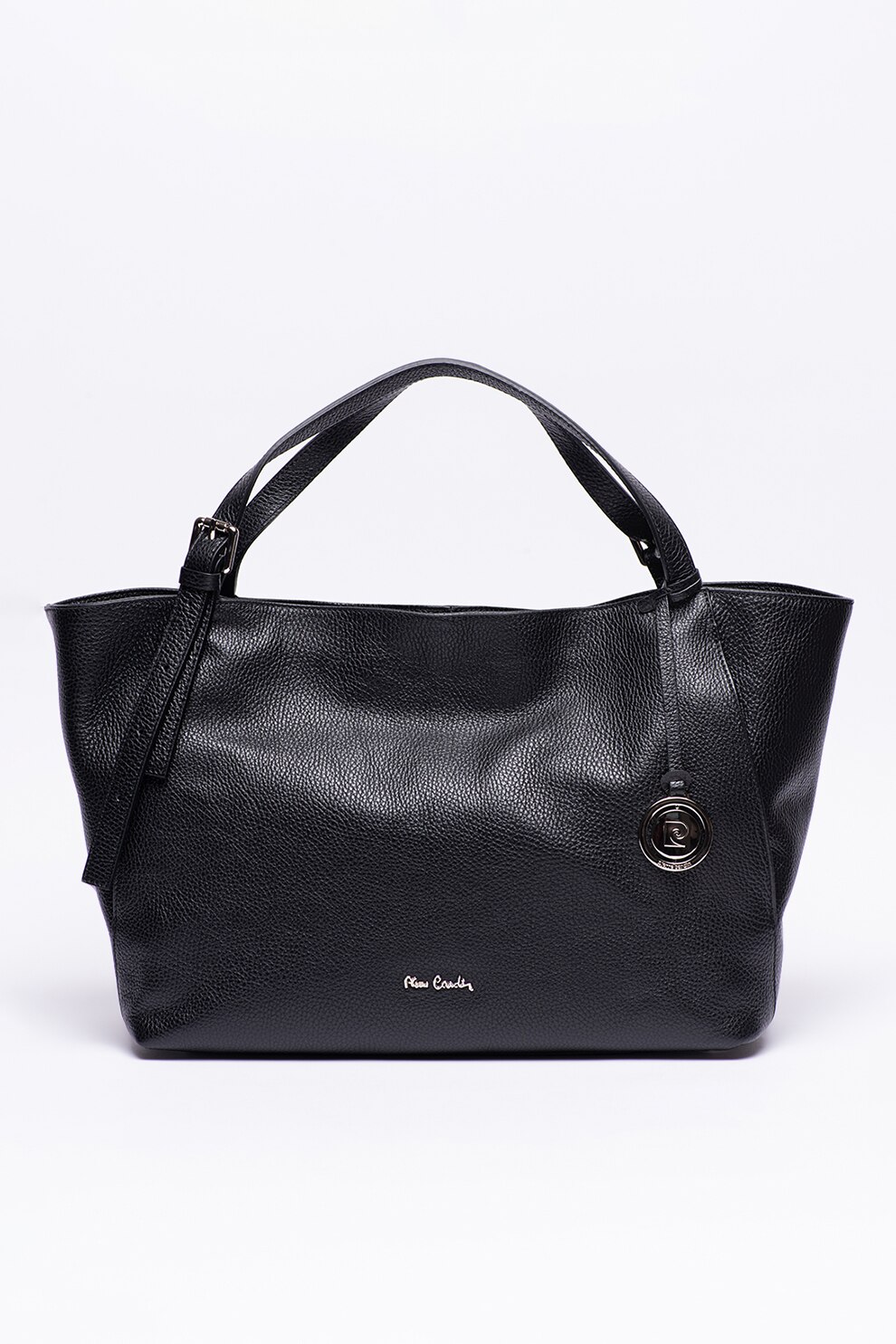 Pierre Cardin, Geanta shopper de piele, Negru