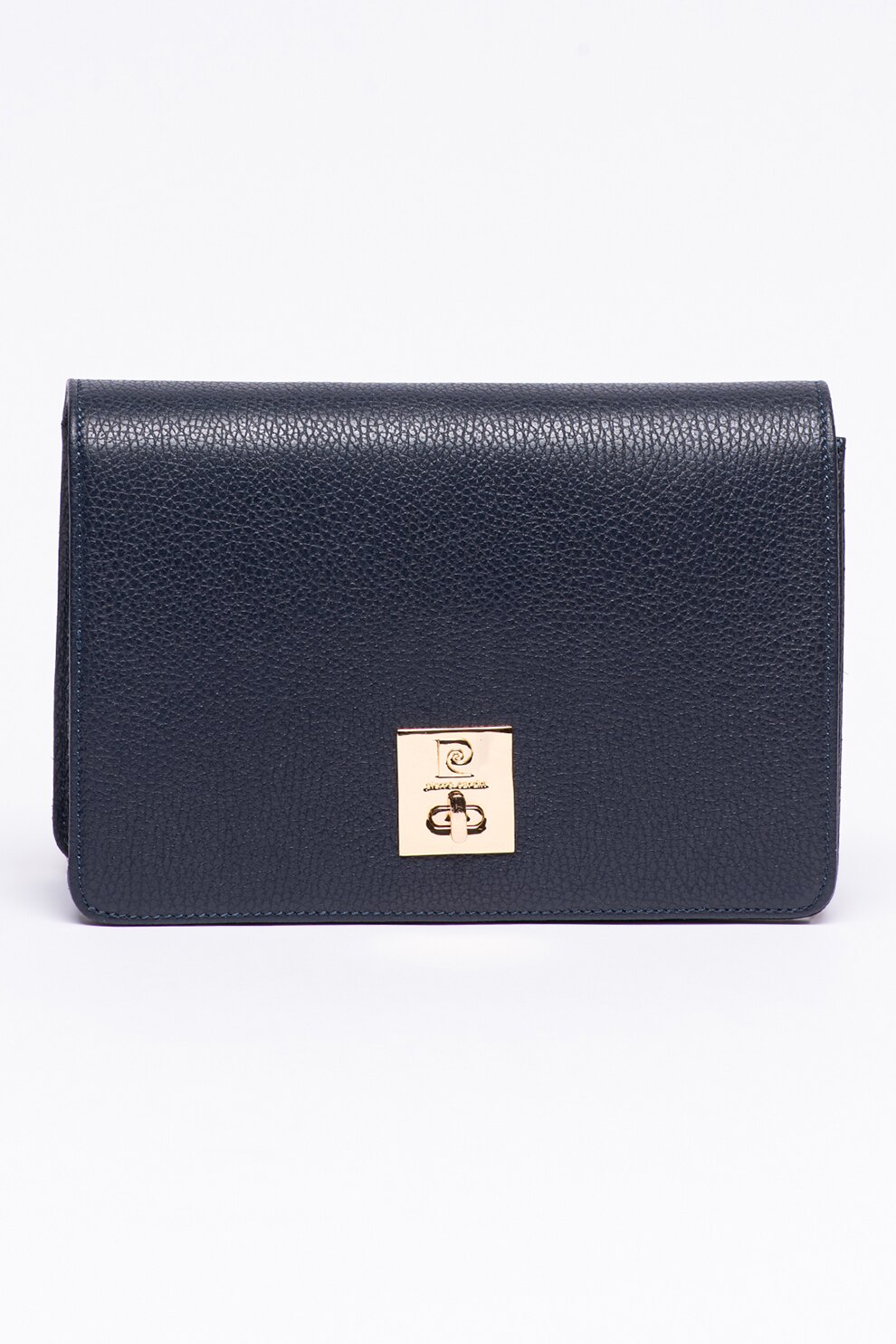 Pierre Cardin, Geanta crossbody de piele cu aspect texturat, Bleumarin inchis