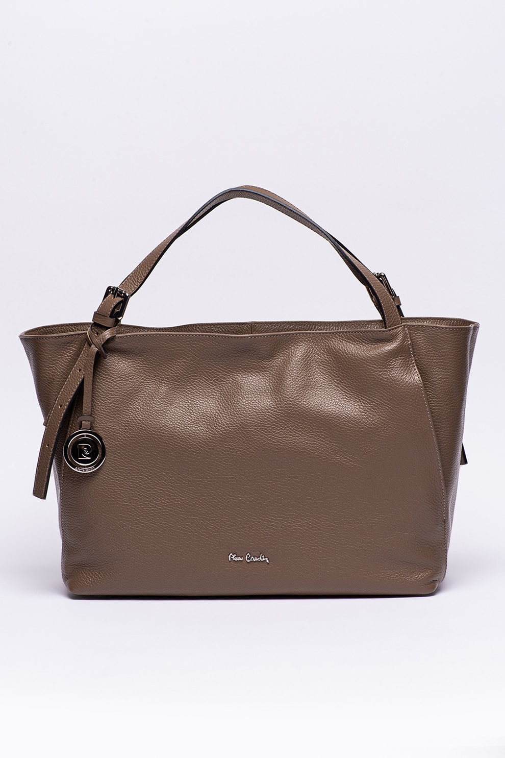 Pierre Cardin, Geanta shopper de piele, Maro taupe inchis