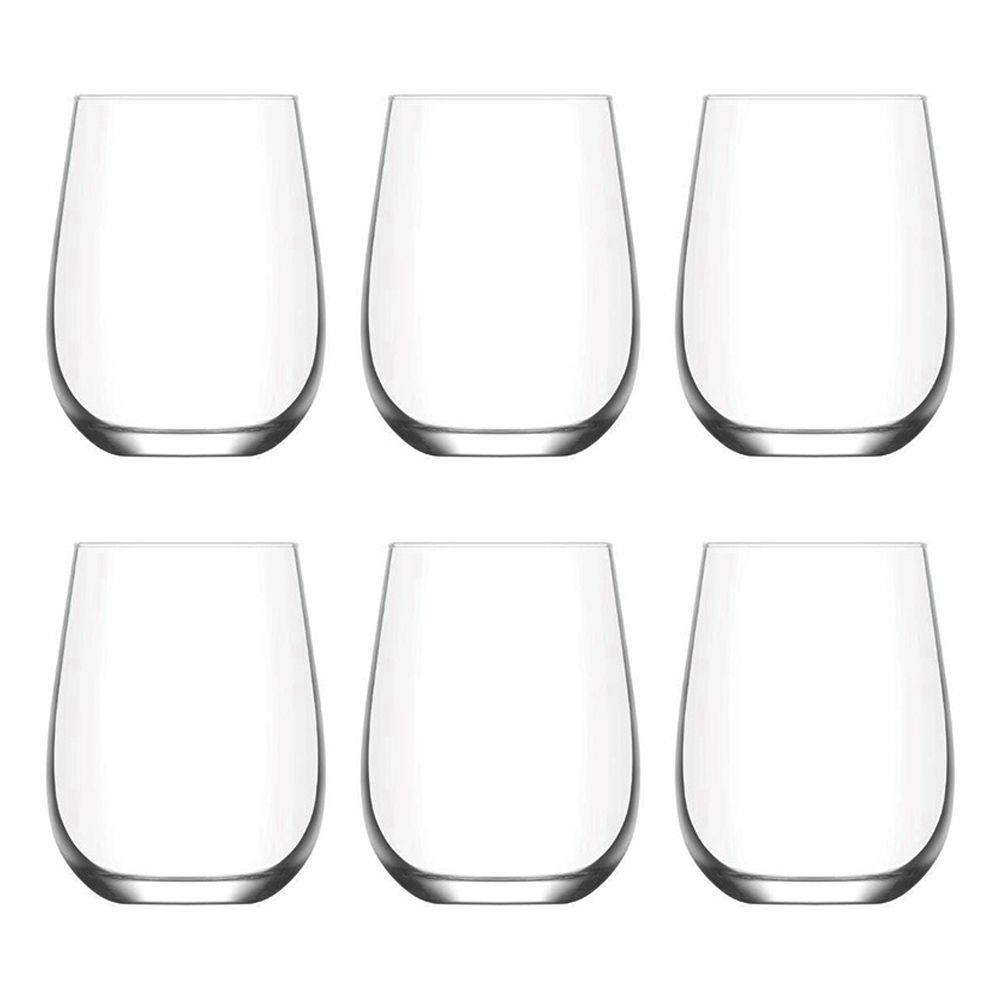 Set 6 pahare pentru apa, Orion, Sticla, Transparent, 360 ml
