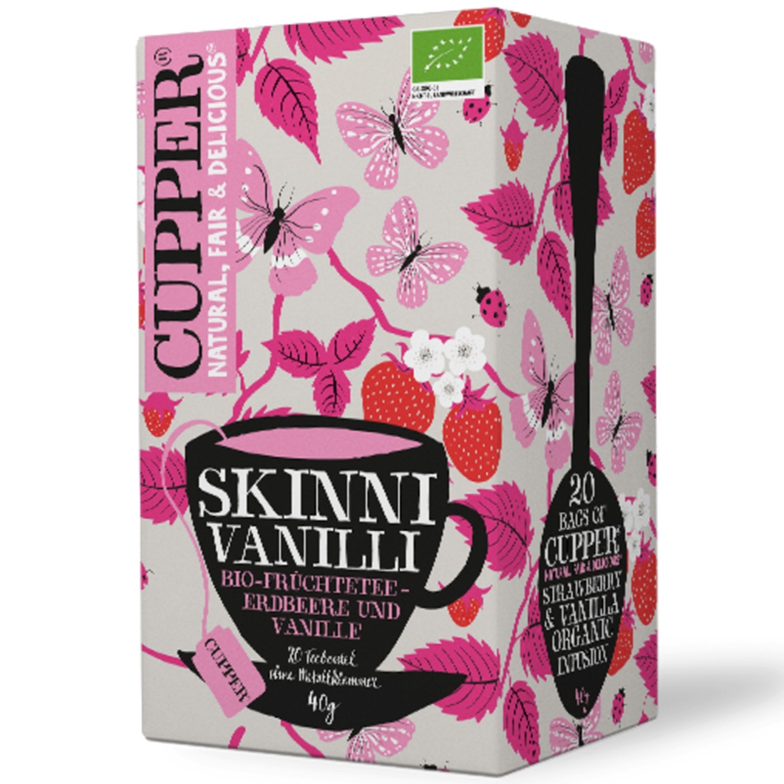 Ceai Skinni Vanilli, Cupper, Bio, 20 plicuri, 40 g