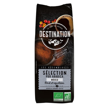 Cafea macinata Eco Destination Pur Arabica Selection, 250 g