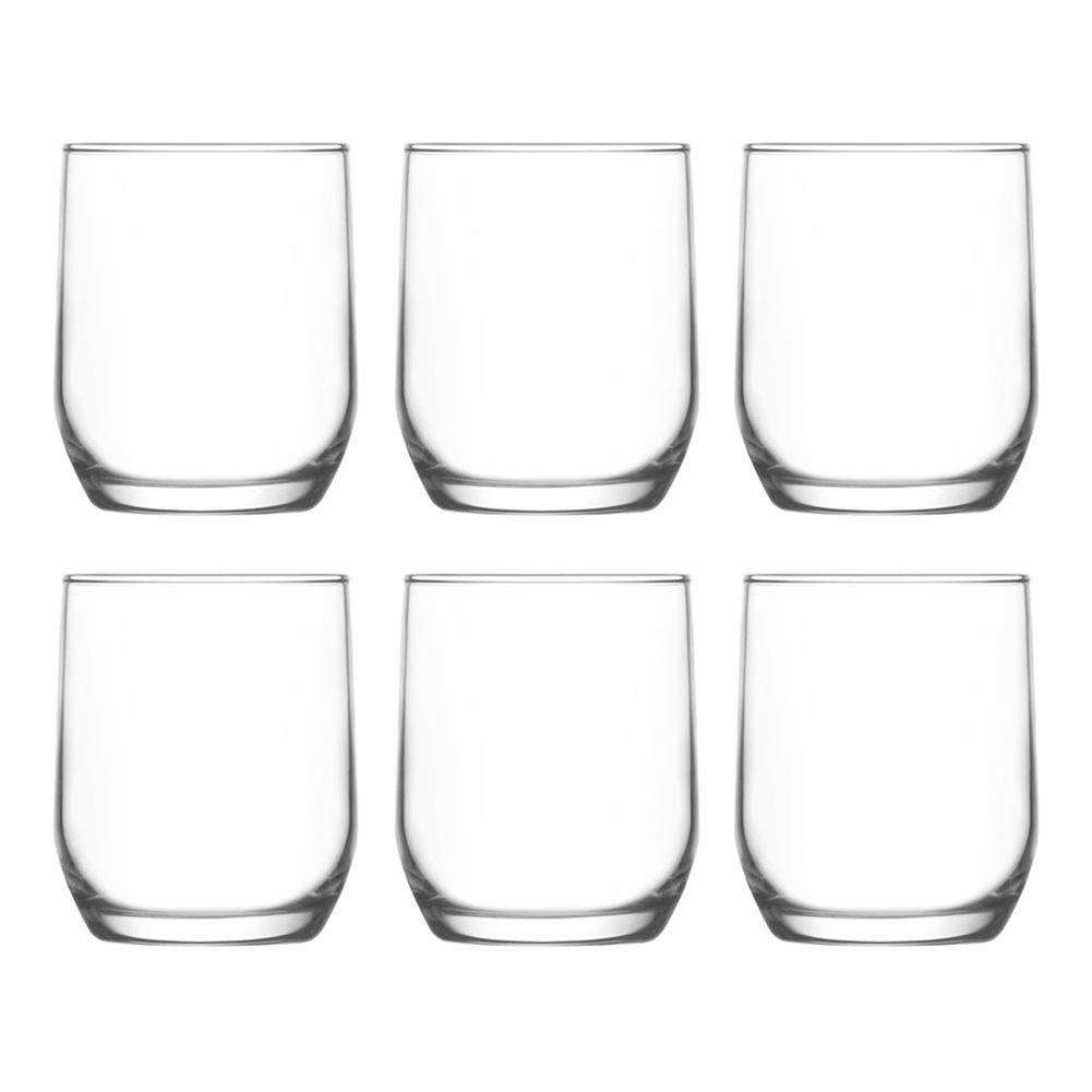 Set 6 pahare pentru apa, Orion, Sticla, Transparent, 205 ml