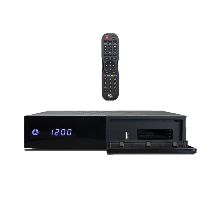 Receptor satelit 4K, AB Pulse, negru