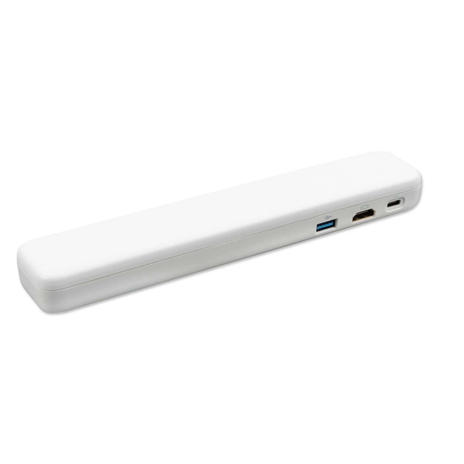 Hub multifunctional cu HDMI, VGA, USB-C, USB 3.0, intrare audio de 3,5 mm si compartiment pentru Apple Pencil 2, 4smarts Active 4in1 Hub USB-C, alb