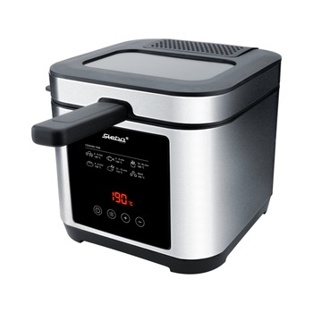 Friteuza cu ulei Steba, DF 150, control digital, 6 programe de gatire, termostat reglabil, capacitate alimente 800g, timer, negru Friteuza cu ulei Steba, DF 150, control digital, 6 programe de gatire, termostat reglabil, capacitate alimente 800g, timer, negru