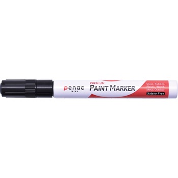 Marker cu vopsea PENAC, rezistent la temperaturi inalte, varf rotund, grosime scriere 2-4mm, negru Marker cu vopsea PENAC, rezistent la temperaturi inalte, varf rotund, grosime scriere 2-4mm, negru