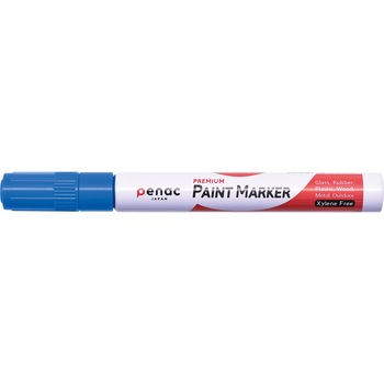 Marker cu vopsea PENAC, rezistent la temperaturi inalte, varf rotund, grosime scriere 2-4mm, albastru Marker cu vopsea PENAC, rezistent la temperaturi inalte, varf rotund, grosime scriere 2-4mm, albastru