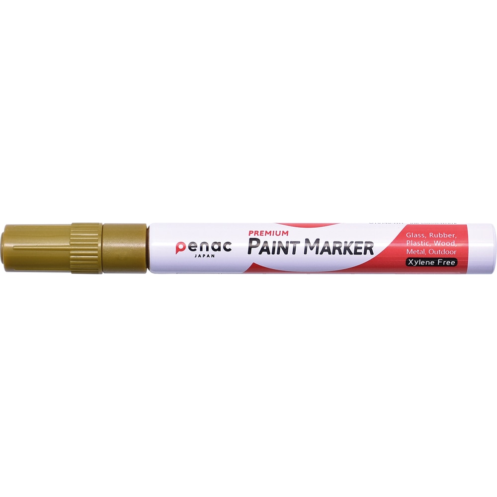 Marker cu vopsea PENAC, rezistent la temperaturi inalte, varf rotund, grosime scriere 2-4mm, auriu