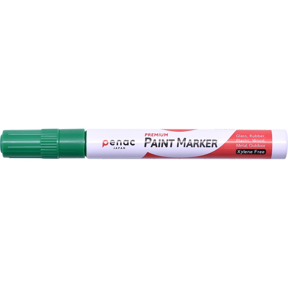 Marker cu vopsea PENAC, rezistent la temperaturi inalte, varf rotund, grosime scriere 2-4mm, verde