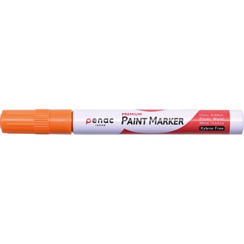 Marker cu vopsea PENAC, rezistent la temperaturi inalte, varf rotund, grosime scriere 2-4mm, portocaliu Marker cu vopsea PENAC, rezistent la temperaturi inalte, varf rotund, grosime scriere 2-4mm, portocaliu