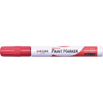 Marker cu vopsea PENAC, rezistent la temperaturi inalte, varf rotund, grosime scriere 2-4mm, rosu Marker cu vopsea PENAC, rezistent la temperaturi inalte, varf rotund, grosime scriere 2-4mm, rosu