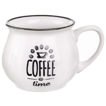 Cana ceramica Coffee, Orion, Ceramica, Alb, 320 ml Cana ceramica Coffee, Orion, Ceramica, Alb, 320 ml