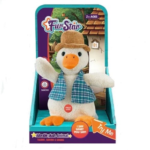 Jucarie interactiva - Rata care repeta, albastru