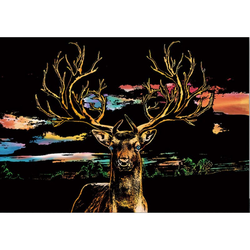 Plansa de razuit A3 - terapie prin Arta - Cerb