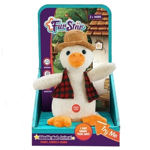 Jucarie interactiva - Rata care repeta, rosu