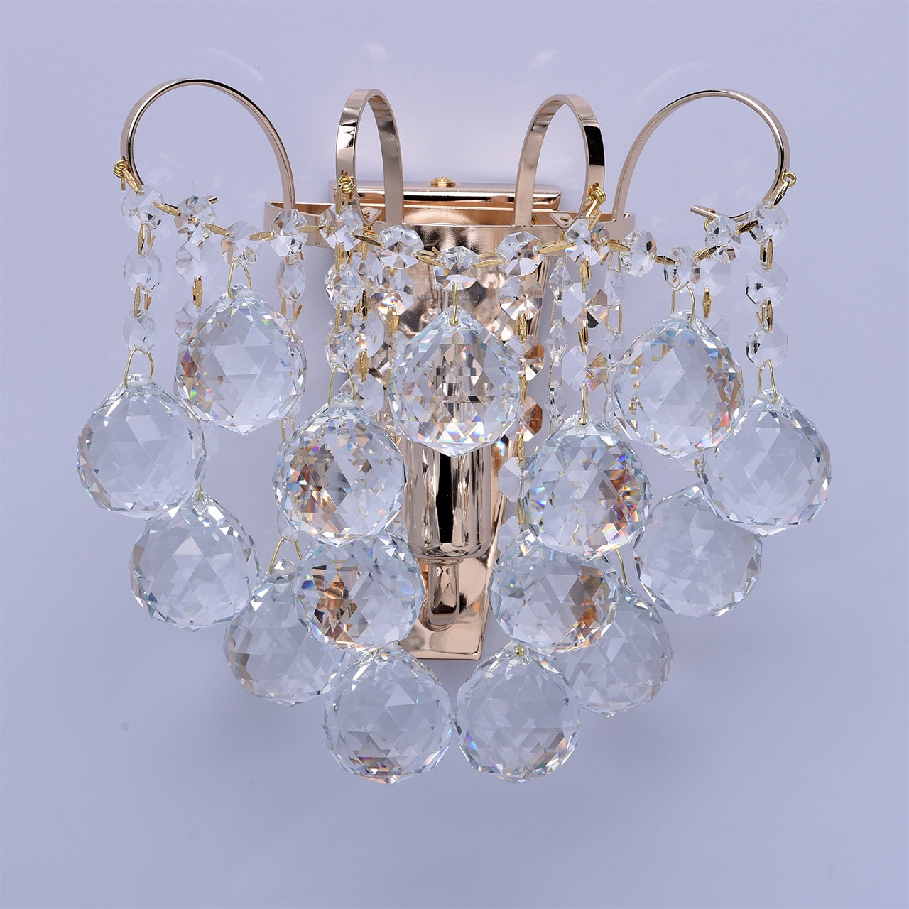 Plafoniora, MW-LIGHT, Pearl Crystal, 1 bec, 60W, E14, Metal Gri