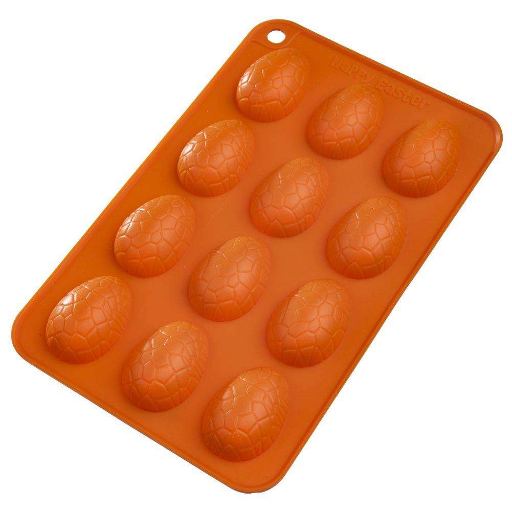 Matrita ou Paste, Orion, Silicon, 12 compartimente, Portocaliu