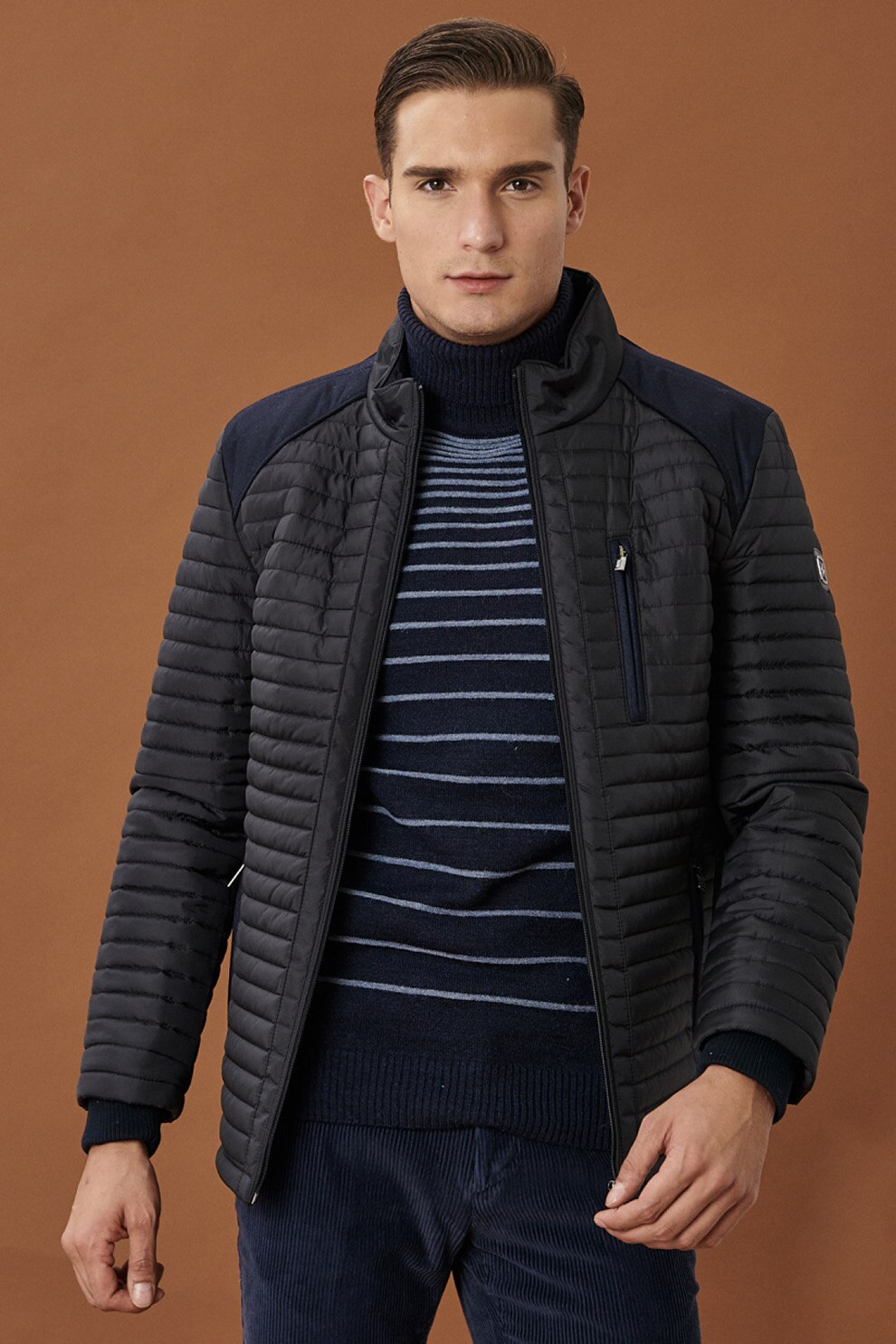 AC&co, Jacheta usoara matlasata, Bleumarin inchis