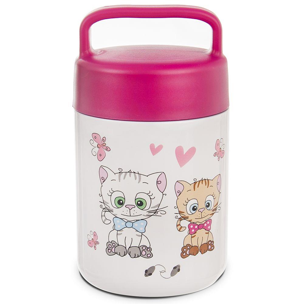 Termos copii pisici, Orion, Inox, 0.48 L, Multicolor