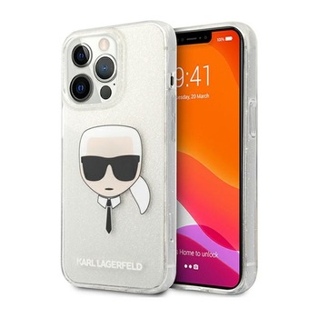 Husa Karl Lagerfeld, Cg Mobile, compatibila cu Iphone 13 Pro Max, Saffiano Ikonik Karl's Head Collection, Poliuretan, Argintiu Husa Karl Lagerfeld, Cg Mobile, compatibila cu Iphone 13 Pro Max, Saffiano Ikonik Karl's Head Collection, Poliuretan, Argintiu