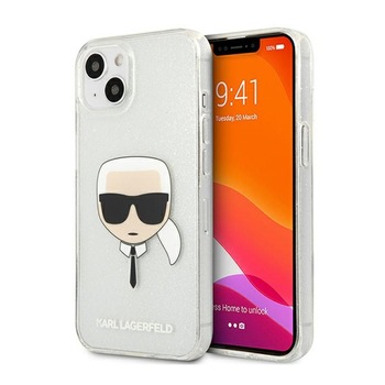 Husa Karl Lagerfeld, Cg Mobile, compatibila cu Iphone 13, Saffiano Ikonik Karl's Head Collection, Poliuretan, Argintiu Husa Karl Lagerfeld, Cg Mobile, compatibila cu Iphone 13, Saffiano Ikonik Karl's Head Collection, Poliuretan, Argintiu