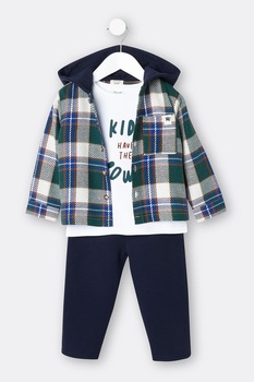 River Island, Set de imbracaminte - 3 piese, Verde/Bleumarin/Alb River Island, Set de imbracaminte - 3 piese, Verde/Bleumarin/Alb