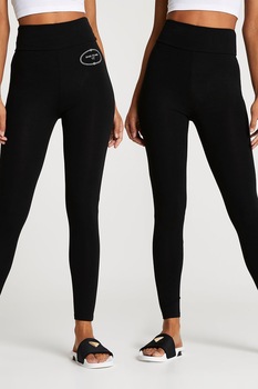 River Island, Set de colanti cu talie inalta - 2 perechi, Negru River Island, Set de colanti cu talie inalta - 2 perechi, Negru