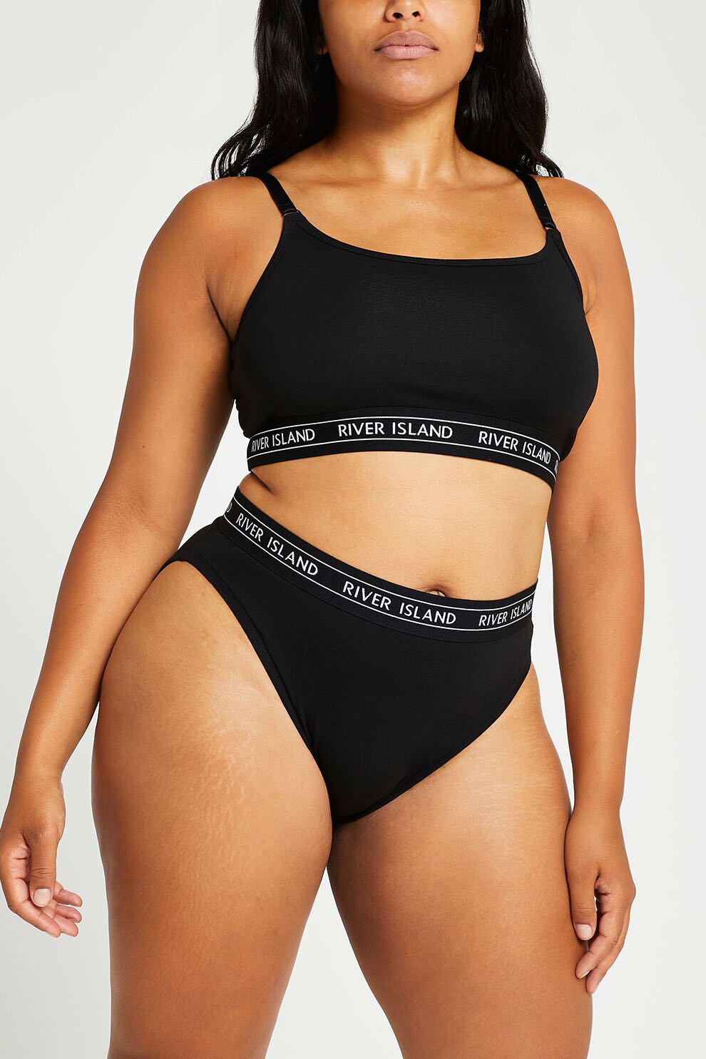 River Island, Set de bustiere - 3 piese, Negru