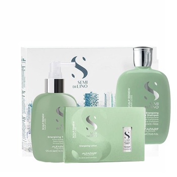 Set anti-cadere Alfaparf Milano Scalp Energizing Sampon 250 ml, Tonic 125 ml, Lotiune 12x10 ml Set anti-cadere Alfaparf Milano Scalp Energizing Sampon 250 ml, Tonic 125 ml, Lotiune 12x10 ml