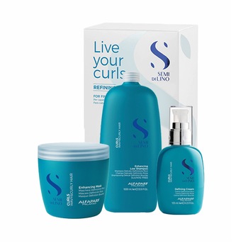 Set pentru par ondulat Alfaparf Milano Curls Sampon 1000 ml, Masca 500 ml, Spray 125 ml Set pentru par ondulat Alfaparf Milano Curls Sampon 1000 ml, Masca 500 ml, Spray 125 ml
