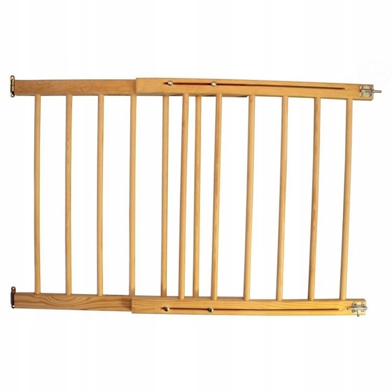 Poarta de siguranta extensibila, Zola®, din lemn natur, dimensiune 72-122 cm, inaltime 68 cm