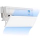 Deflector pentru protectie curent aer conditionat, Empria, ajustabil pe 4 niveluri, retractabil, Alb