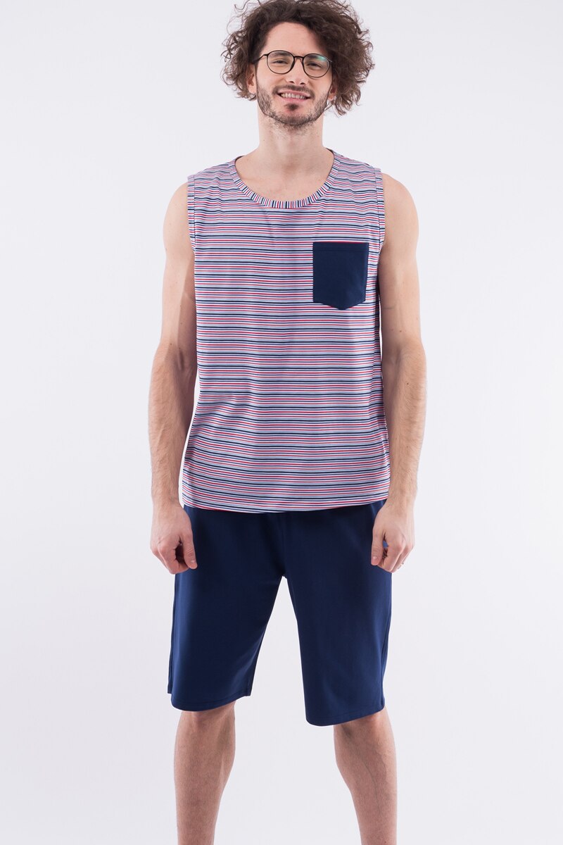 Pijama barbati 106, Uniconf, Multicolor, S