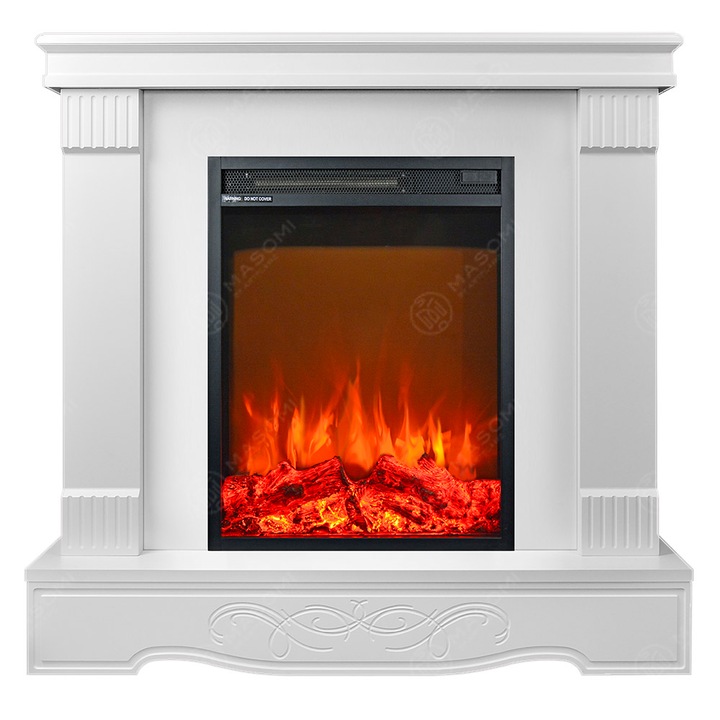 Semineu electric, Masomi, Anna 23 & Miriam-18' 1600 W, Supermat alb, 97*96*28 cm