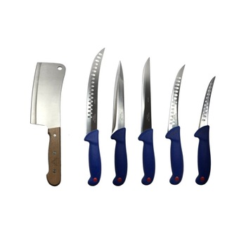 Set Profesional de Macelarie DOW 6PCS, 5 Cutite + Satar. Set Profesional de Macelarie DOW 6PCS, 5 Cutite + Satar.
