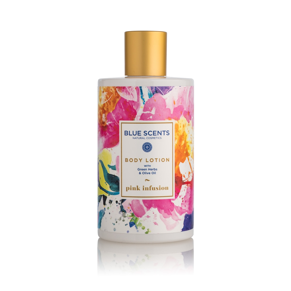 Lotiune de corp Blue Scents, Infuzie Roz, trandafir, violete si vanilie, 300 ml