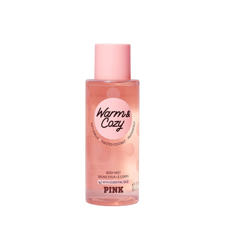 Body Spray, meleg és hangulatos, Victoria's Secret, RÓZSASZÍN, 250 ml
